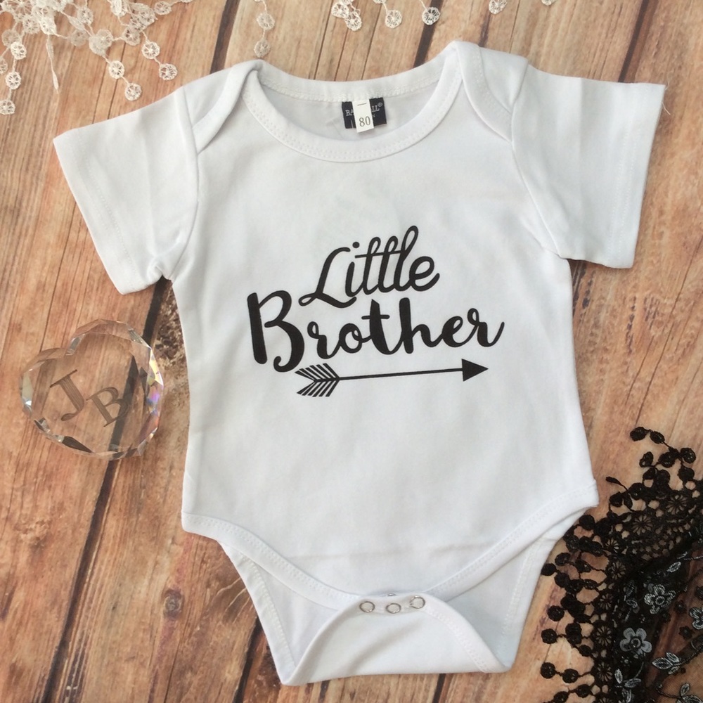 Baby Boy LITTLE BROTHER Onesie